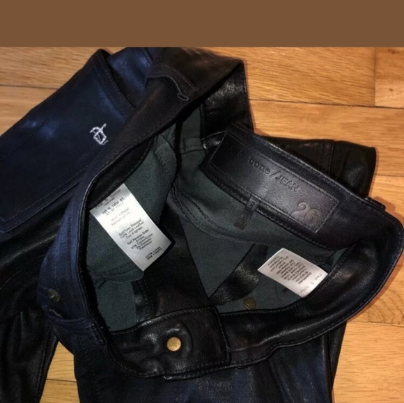 Rag and bone leather skinny jeans - Picture 6 of 6